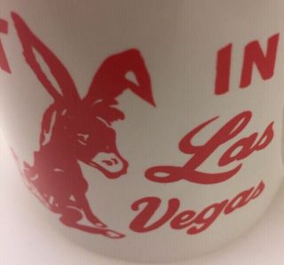 I Lost My Ass in Las Vegas Donkey Coffee Mug Tea Cup LV NV Casino Vintage Rare 3