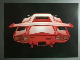 1984 Lamborghini Countach Coupe Picture,  Print,  Poster Rare Awesome L@@k