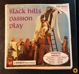 Black Hills Passion Play Jesus Vintage View - Master Reel Pack W/booklet A491 Rare