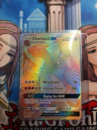 Pokemon Charizard Gx 150/147 Secret Rainbow Rare Nm
