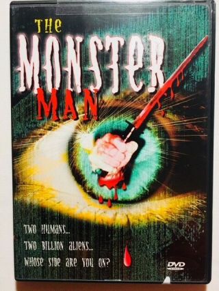 The Monster Man (dvd,  2002) Rare Oop Film Aliens Vs.  Humans - Sci - Fi Drama