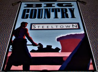 Big Country Stunning Rare Uk Record Company Promo Poster 