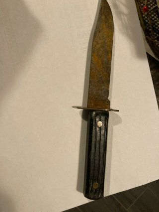 Vintage Hunting Knife Carbon Steel Blade Bakelite Handle antique 2