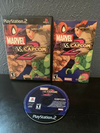 Rare " Marvel Vs Capcom 2 " Ps2 (sony Playstation 2,  2002) Complete/tested