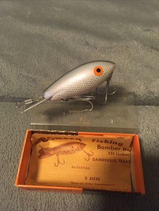 Vintage Bomber Fishing Lure 433 Box And Paperwork