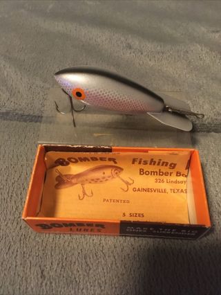 vintage bomber fishing lure 433 Box And Paperwork 2