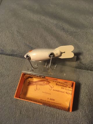 vintage bomber fishing lure 433 Box And Paperwork 3