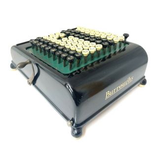 BURROUGH ADDING MACHINE Antique Vtg Mechanical Calculator Hand Crank 3