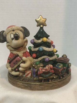 Rare Disney Harmony Kingdom Limited Edition 500 Cookies For Santa Micky Mouse
