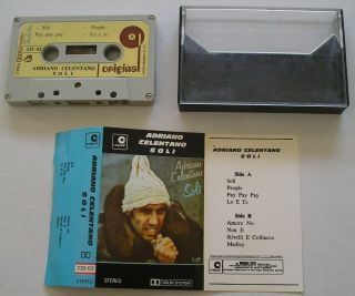 Adriano Celentano Soli Rare Vintage Syrian Arabic Cassette Tape