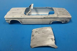 Vtg Amt Smp 1961 Chevy Corvair Monza Coupe 1/25 Annual 61 Parts Body & Top