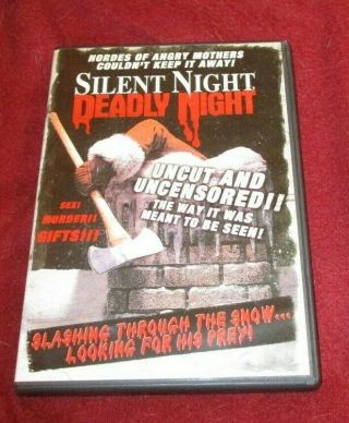 Silent Night,  Deadly Night Rare Oop Anchor Bay Uncut Uncensored Dvd