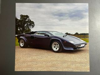 1974 - 1990 Lamborghini Countach Coupe Picture,  Print,  Poster Rare Awesome