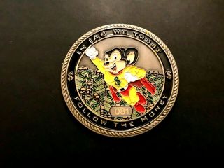 Rare Limited Edition Nypd Iab Mighty Mouse Xx Of 99 Challenge Coin