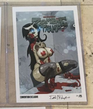 Zombie Tramp Rare Signed Convention Print Set Dan Mendoza Still Ill Princess