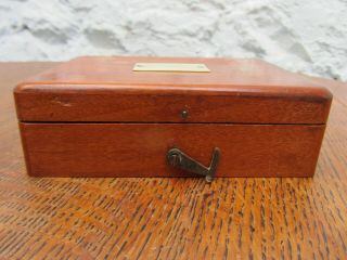 Small antique scientific instrument box - F.  E.  Becker & Co. ,  Hatton Wall London. 2