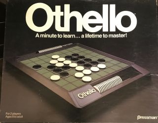 Rare Vintage Othello Board Game 1990 Pressman 99 Complete Strategy,