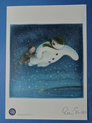 Very Rare Royal Snowman 2018 Signed Limited Edition Print Robin Shaw