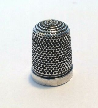 Vintage Silver Thimble Hallmarked 5g Size 18 Henry Griffiths