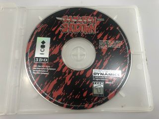 Rare Samurai Shodown (panasonic Real 3do,  1994) Disc Only - &