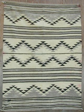 Old Handmade Navajo Rug Classic Design 1930 