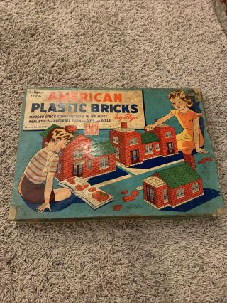 Vintage Elgo American Plastic Bricks Set