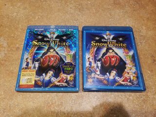 Snow White And The Seven Dwarfs (blu - Ray 2 - Disc Set Diamond Ed) Rare Slipcover