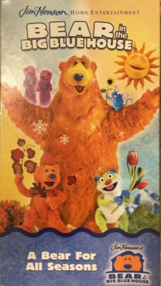 Rare Bear In The Big Blue House A Bear For All Seasons Vhs Tape Very