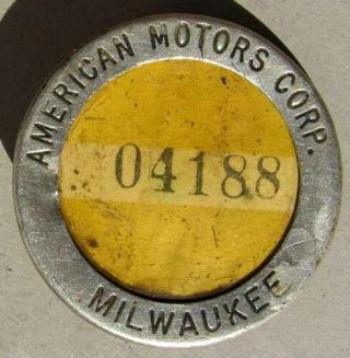 Rare Early American Motors Employee 