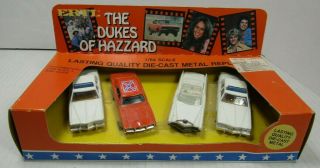 Rare Vintage Ertl Dukes Of Hazzard 4 Car Set General Lee 1981 Never Opened Nip