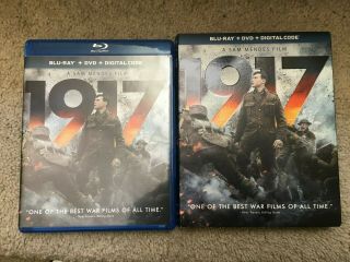 1917 - Blu Ray 2020 - With Outer Slip Case Wwi George Mackay Colin Firth Rare
