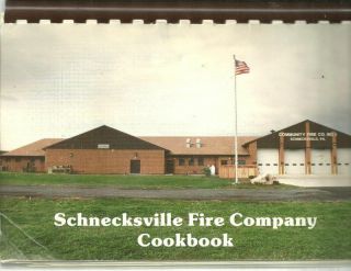 Schnecksville Pa Vintage Fire Company Cook Book Local Ads Pennsylvania Rare