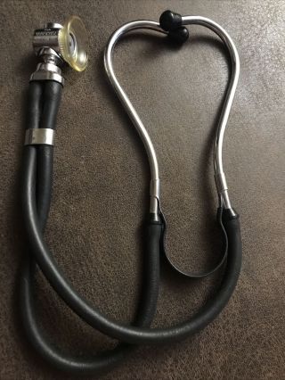 Rare Vintage Hp Hewlett Packard Rappaport Sprague Stethoscope Doctors Medical