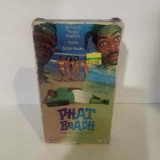 Phat Beach Vhs Vcr Video Tape Movie Jermaine " Huggy " Hopkins Rare