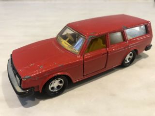 Matchbox Superkings Volvo 245 Dl 240 Estate Rare Solid Red Made In Macau Unboxed