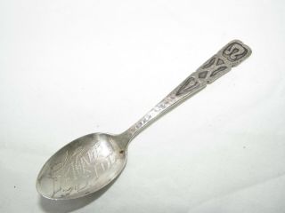 Antique Sterling Silver Arts & Crafts July Spoon Dekalb Il 14.  9g Souvenir