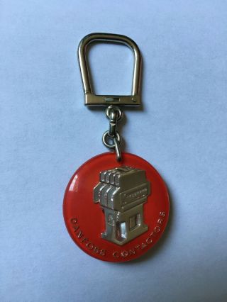 Rare Porte - Clés Bourbon Export Danfoss Motor Keychain Vintage Années 60