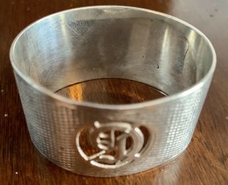 1934 Solid Silver Napkin Ring Hjp