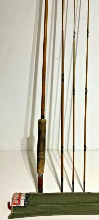 South Bend Vintage Bamboo Fly Rod 9ft Model 24/9 