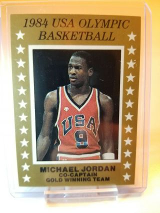 1984 Usa Olympic Basketball Michael Jordan Promo Rare Nm - Bulls Hof Goat
