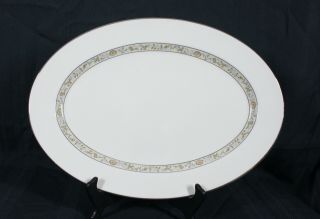 Rare Vintage Discontinued Lenox China Springdale Pattern Oval Platter 16 "