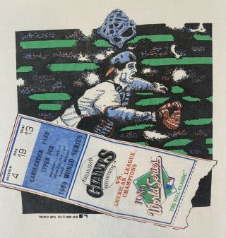 Vintage 1989 World Series San Francisco Giants Oakland A 