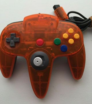 Nintendo 64 N64 Controller - Daiei Hawks Orange Black From Japan Rare