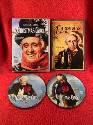 A Christmas Carol Dvd 2 - Disc Set Alastair Sim 1951 Scrooge Rare Oop Region 1 Usa