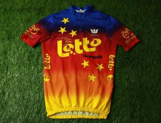 Rare Vintage Cycling Shirt Jersey Lotto Campagnolo Vermarc Eddy Merckx Size Xl