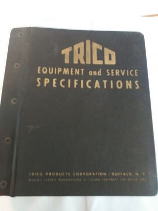 1974 Trico Equipment And Service Specifications Rare