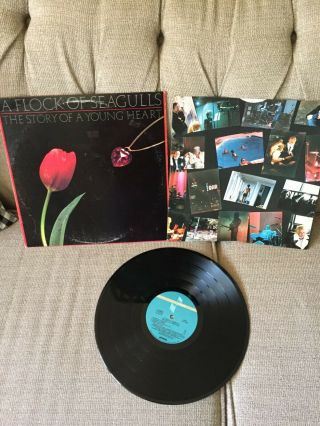 A Flock Of Seagulls " The Story Of Young Heart " 1984 Lp Synthpop 80s Rare