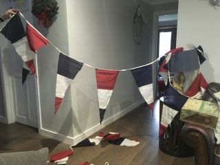 Vintage Ww2 Bunting.  24 Flags.