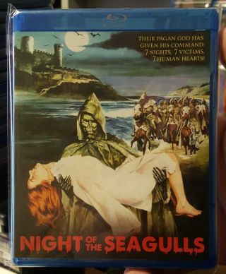 Night Of The Seagulls 1975 Blu - Ray Like - Scream Factory Horror Oop Htf Rare