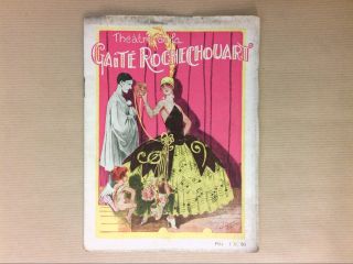 Rare Programme Du Theatre De La Gaite Rochechouart 1928 / " Veux Tu ? "